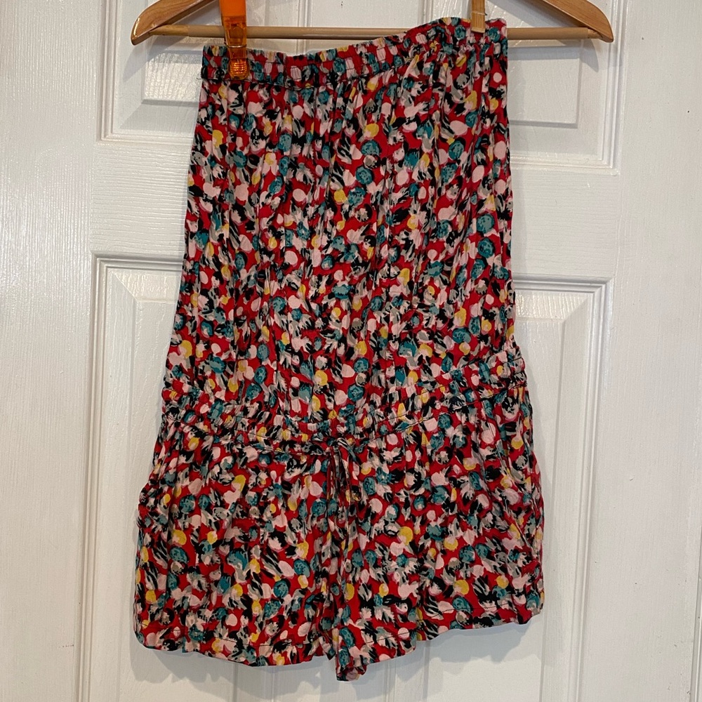 London Jean Floral Romper